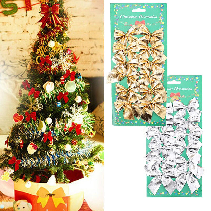 Goud zilver lint strikken kerstversiering strikken kerstboomversiering