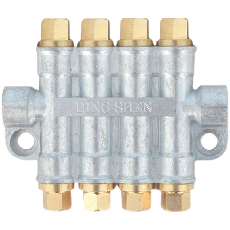 1PC Volumetric Oil Distributor 2-6 Way Lube Oil Piston Distributor Value Manifold Block For Lube Pump CNC Machine Tool Lathe