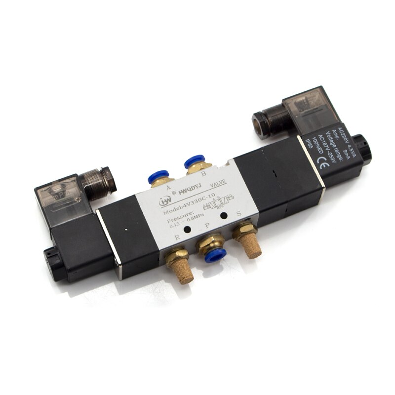 2 Manier Normaal Gesloten Pneumatische Magneetventiel Met snelle