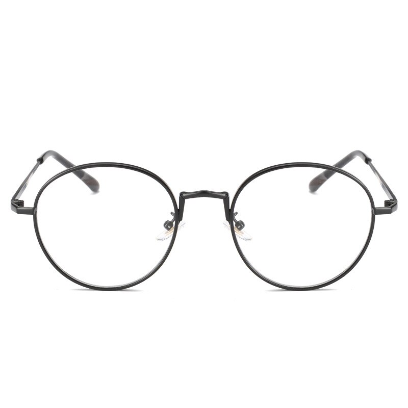 Literaire retro heren ovale brilmontuur dames getijnetbril versie groot montuur gouden draad platte spiegelbril