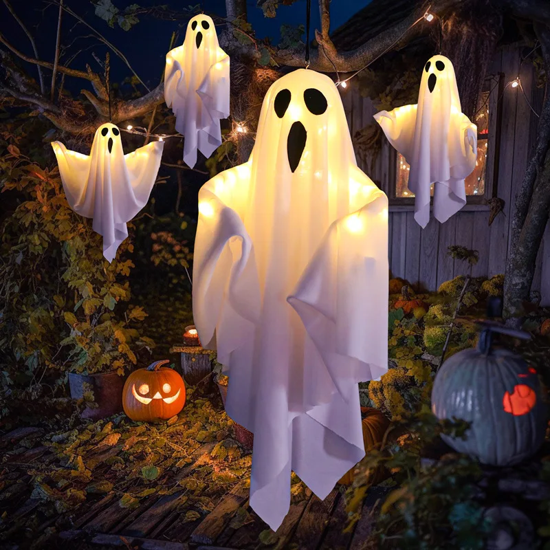 1/3/5PCs LED Glow Heks Ghost Party Halloween Decoratie voor Thuis Binnen Buiten Spookhuis Bar horror Opknoping Hanger Props