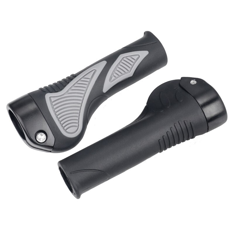 Ergonomic Hand Grips Mold-in Black Grey Dual Color Tone Grip Handlebar End Sheath Casing Hand Rest Good Fit to Palm Taiwan Hafny: 1 Pair HF-500