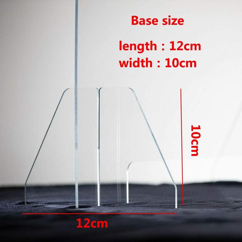 Acrylic Sneeze Guard Shield Clear Perfection Reception Side Counter Sprayed UV Cut Transparent Height Screen Protection