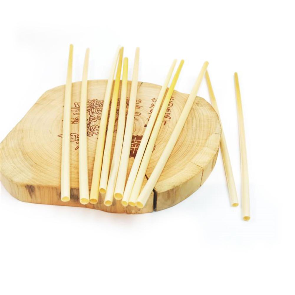 100 unids/pack 20cm paja de trigo ecológica pajita portátil accesorios de cocina para bar