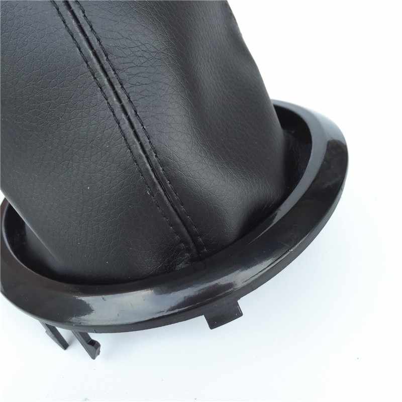 Pomo de cambio de marchas para Suzuki Swift MK2, cubierta antipolvo, marco de cuello, puntada roja/negra, 2005, 2006, 2007, , ,