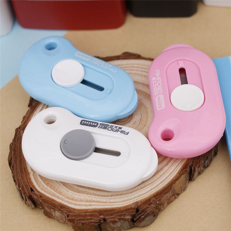 Small Hand Paper Razor Cutter 2Pcs/Set Portable Utility Knife Solid Color Paper ... – Vicedeal