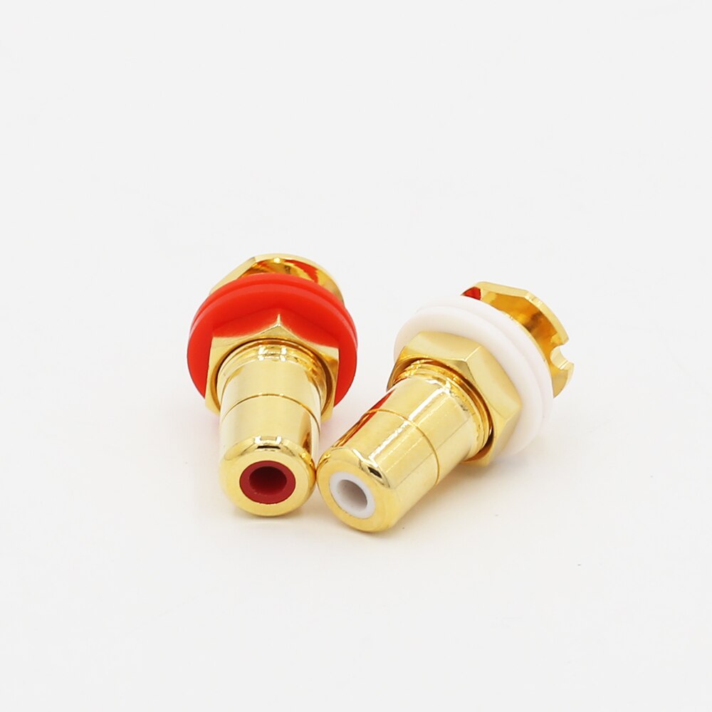 Hifi Audio RCA Socket brass Gold Plated RCA Socket HIFI RCA Socket RCA Female Socket Connector