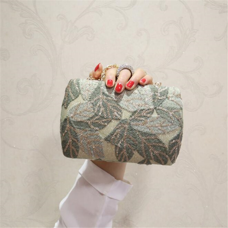 Vrouwen Pailletten Avond Clutch Bling Borduurwerk Clutch Portefeuilles Banket Tassen Voor Vrouwen Diamanten Ring Zakken MN1342