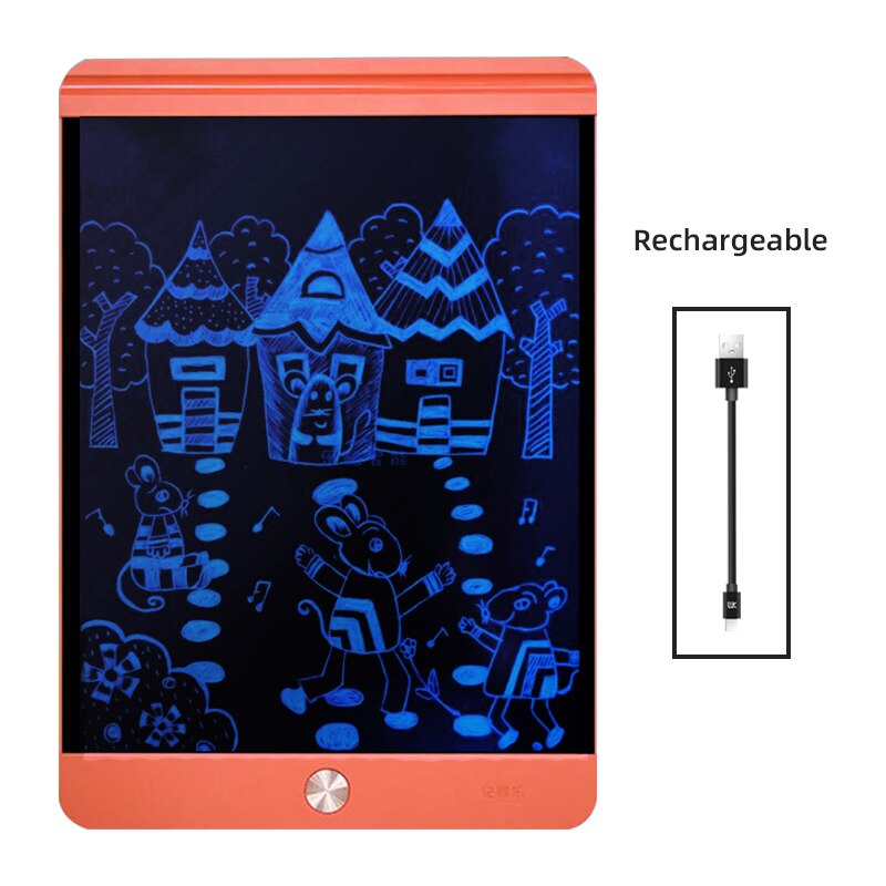 16 Inch LCD Writing Board Drawing Tablet Handwriting Pads Electronic Graffiti Tablet 13 Inch Writing Tablet: 13Inch single Orange