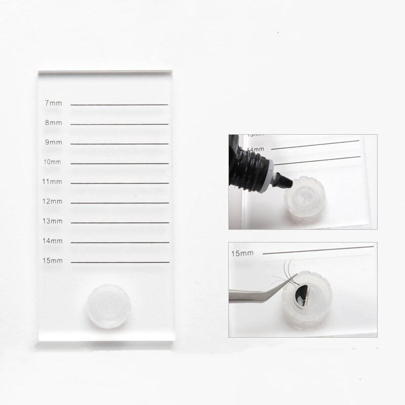 False Eyelash Extension Stand Pad Pallet Lashes Holder Lash Extension Supplies With Tick Mark Blossom Cup Lash Extension Tools