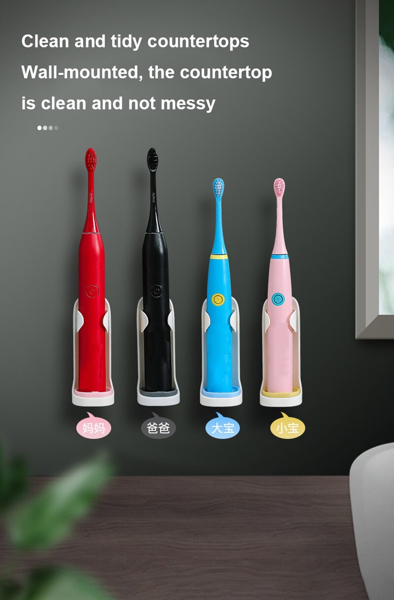 Wall Mount Electric Toothbrush Holder Electric Tooth Brush Stander Body Base Support Suit For 90% Toothbrush