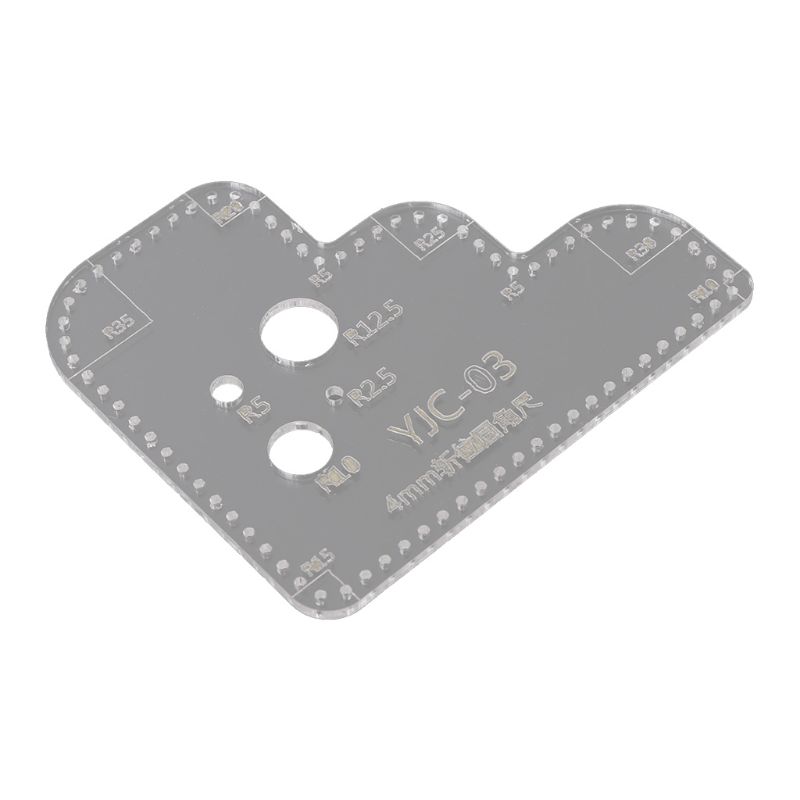 Leder Handwerk Plexiglas Acryl Schneiden Schablone Schablone Für DIY Scrapbooking Präge Dekorative Ecke NäHenne Werkzeug: 03