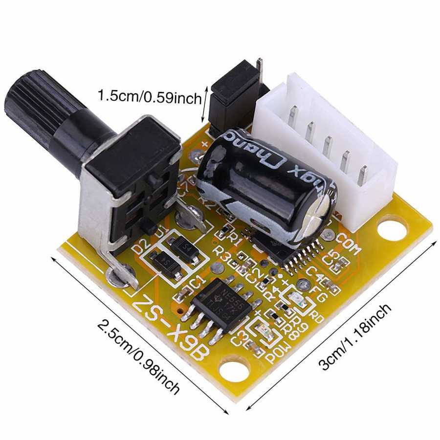 Stepper Motor Controller DC 5V to 15V 15W BLDC 3 Phase Brushless Motor Driver Sensorless Speed Controller Motor Regulator