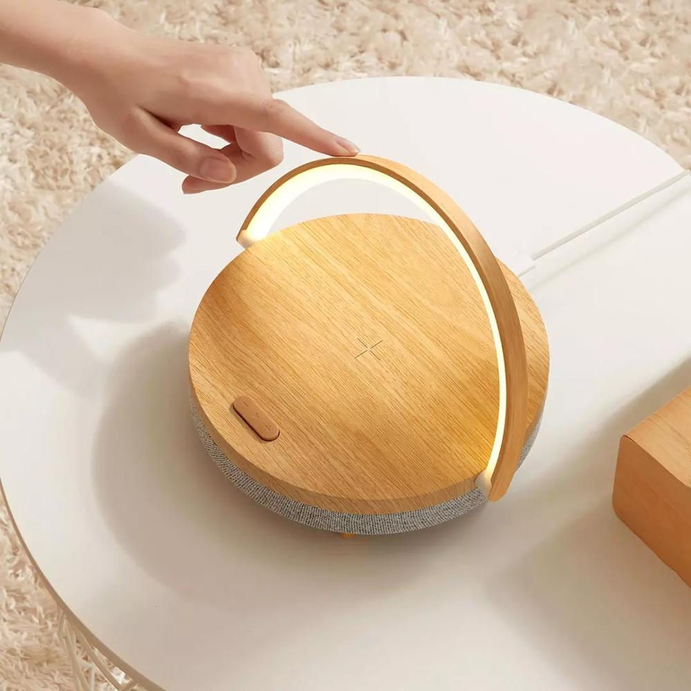 Youpin Ezvalo Draadloze Opladen Muziek Bureaulamp Drie-Speed Dimmen Bluetooth 5.0 Speaker Type-C Opladen Telefoon Houder