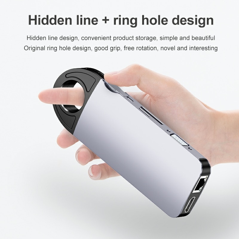 Type -c multi usb 3.0 hdmi adapteri telakka kannettavalle tietokoneelle usb-keskitin ноутбук планшет флешка планшеты أجهزة الكمبيوتر المحمتر المحمتر المحم