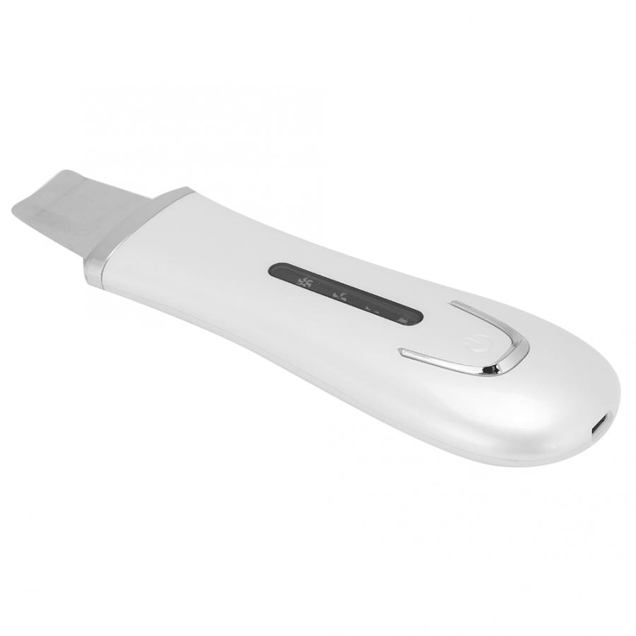 Ultrasonic Face Skin Scrubber Blackhead Removal Ion Cleaner Facial Cleanser