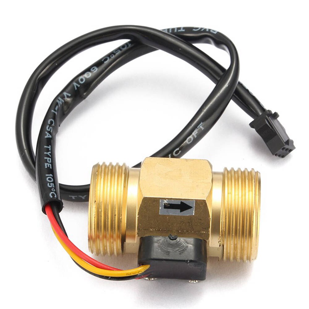 US211M USC-HS43TI Wasser Flow Meter Digitale Halle Wasser Flow Sensor Reader mit Messing 2-45L/min halle wasser durchflussmesser turbine