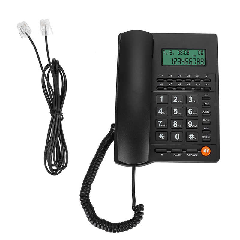 Home Landline Phone Office Telephone Desktop Fixed Wired Phone with Caller ID Display Landline for Home Office Hotel Restaurant