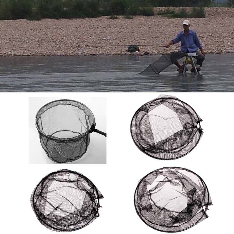 Stainless Hoop Net for Kayak and Boating, Release Fish, Hold Braille, Mesh Netting