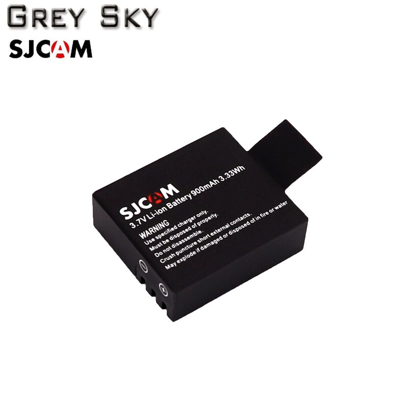 Batería de repuesto para cámara de acción deportiva Elite SJCAM sj4000, 10 Uds., 900mAh, para M10wifi / SJ4000 / SJ4000wifi / SJ5000wifi /SJ5000x: 1 battery