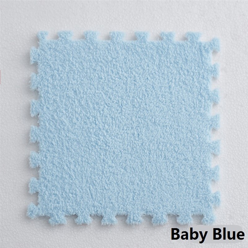 Große Große Fläche Teppiche Für Heimat Wohnzimmer Teppich DIY Verriegelung Schaum Matten EVA Plüsch Puzzle Teppich Matten Schaum Für Baby freundlicher: Matten Teppich  Blau