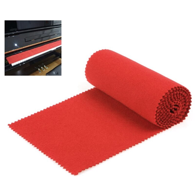 Red Soft Cotton Piano Keyboard Dust Cover for All 88 Piano Keys or Soft Keyboard Piano Keyboard Cover Accessories