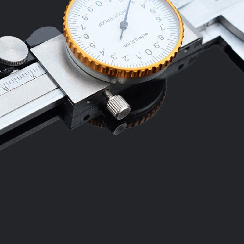 High Precision Shockproof Caliper With Watch Stainless Steel Material 150/200/300mm Industrial Grade Dial Calipers