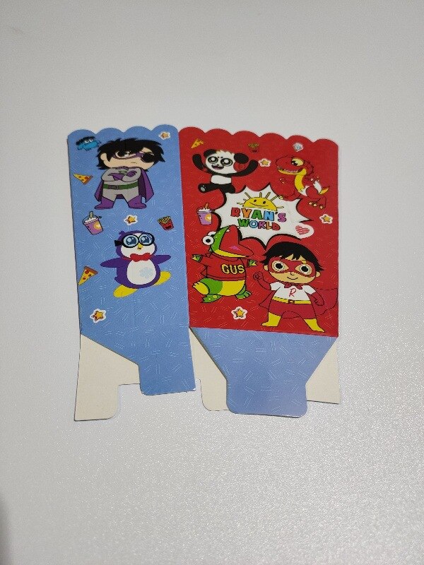 disposable party decoration red Ryan theme birthday children's cup and saucer banner top hat party supplies baby shower: popcorn bo x 6