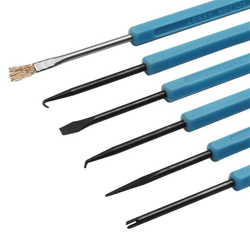 Kit de herramientas de ayuda para desoldar 6 uds que ayudan a soldar herramientas auxiliares Trabajos de soldadura ayuda electrónica al calor para moler REPARACIÓN DE PCB