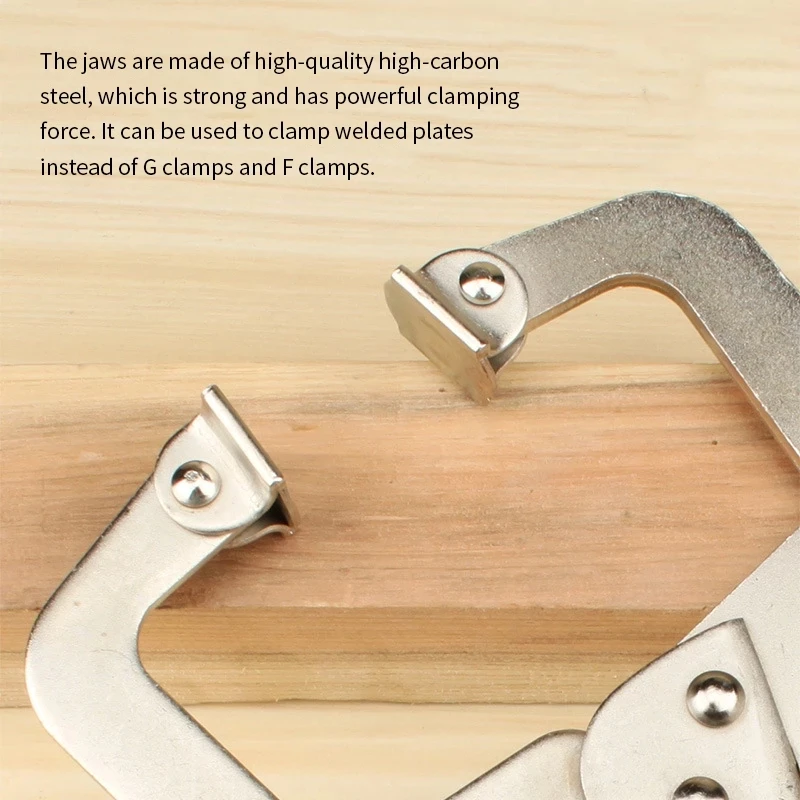 C-typ skruvstäd grepp träbearbetning ansikte klämmor 6/9/11/14/18- tum skåp grepp låstång multifunktion stål