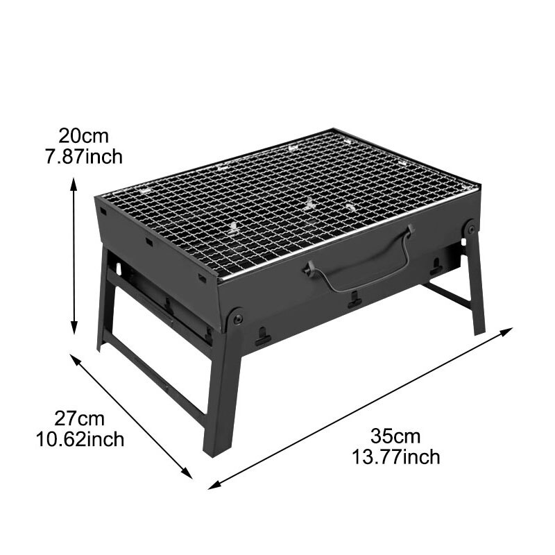 Vouwen Bbq Grill Draagbare Barbecue Houtskool Grill Gazen Gereedschap Voor Outdoor Camping Koken Picknicks Wandelen