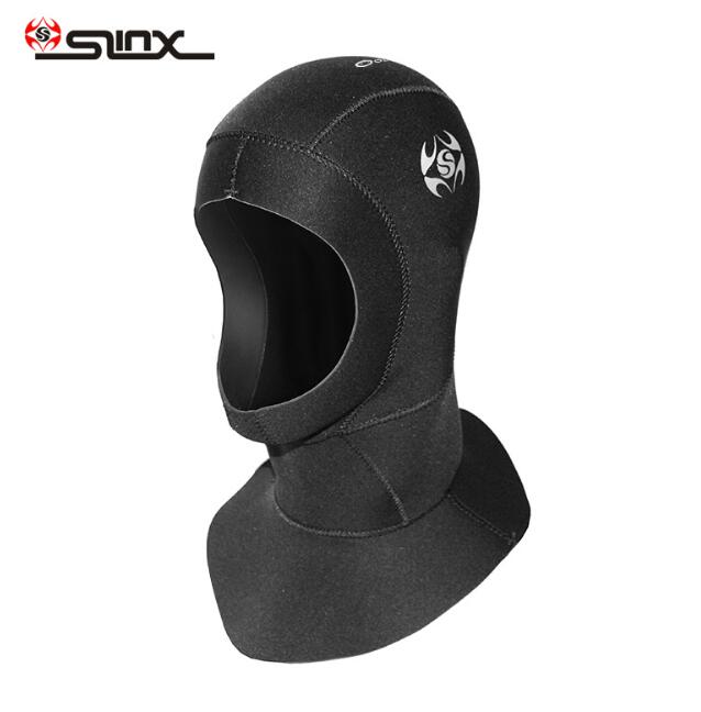 SLINX 1308 5mm Neoprene Waterproof Scuba Diving Hat Equipment Spearfishing Fishing Snorkeling Swim Neck Full Face Mask Hood Cap