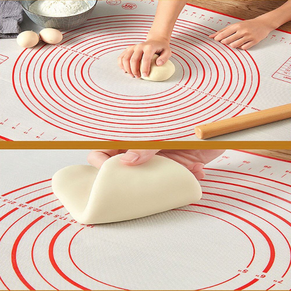 60*40 Cm Non-stick Siliconen Bakken Mat Pad Bakplaat Glasvezel Rolling Deeg Mat Cookie Macaron bakken Mat Gebak Gereedschap