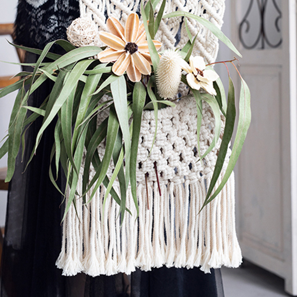 Natural Cotton Rope Handicraft DIY Cotton Cord Weaving Crafting Braiding Rope Thread Wall Hang Decor Tapestry Make Cotton Rope