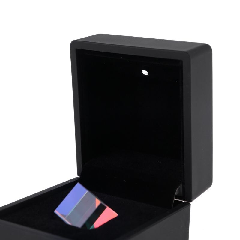 Prisme kombinere kube 6 sider optisk rgb glass len firkantet prisme med lysboks