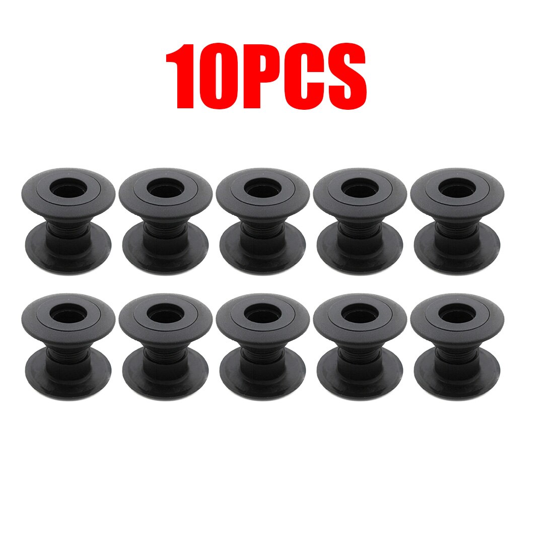 10 Stuks Tafel Lagers Voetbal Plastic Accessoire Vervangen Onderdelen Tafelvoetbal Zwarte Lager Reparatie Vervanging