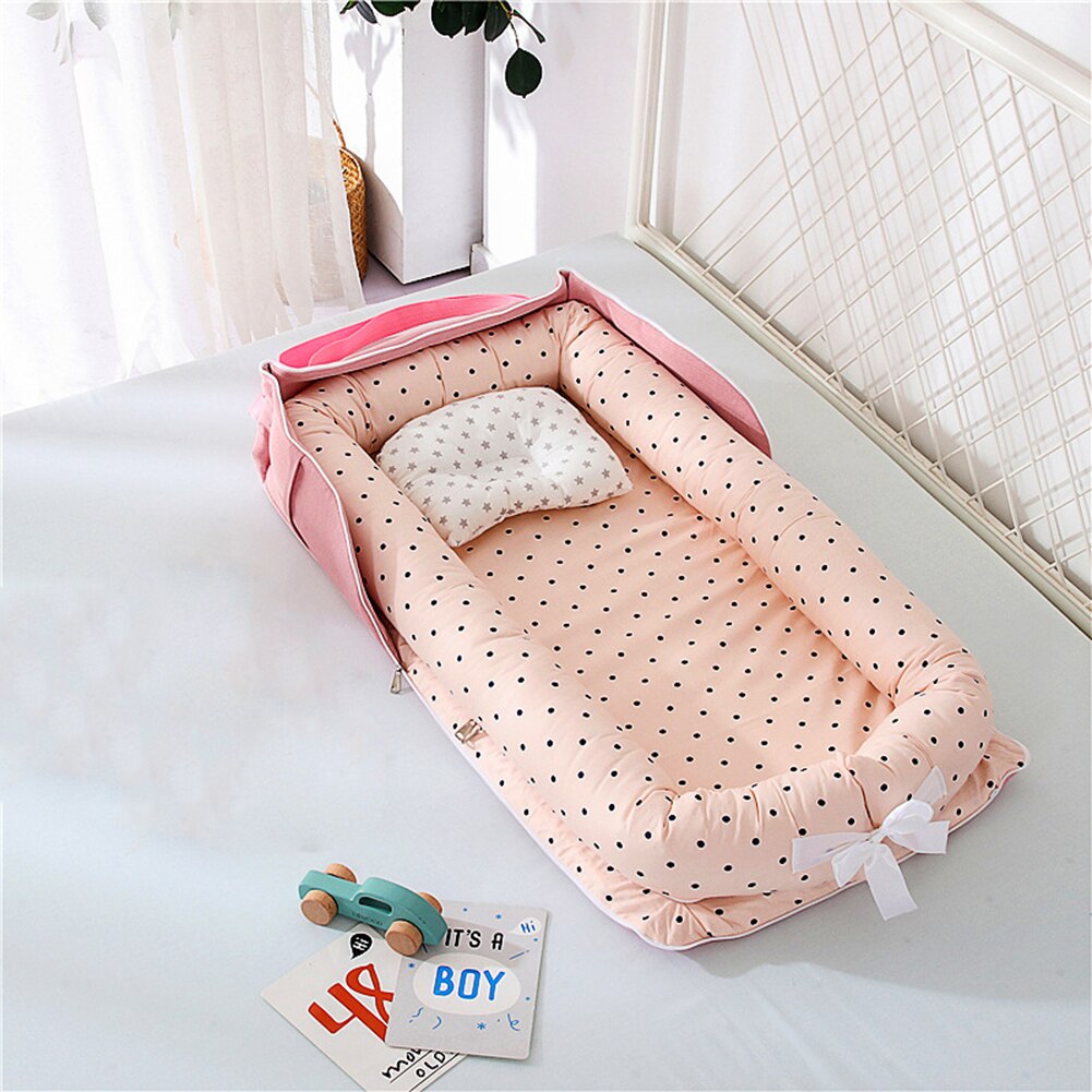 Cuna de bebé plegable portátil para niños y niñas, cama de viaje, cuna de algodón infantil, cuna de bebé, cama de recién nacido: A3