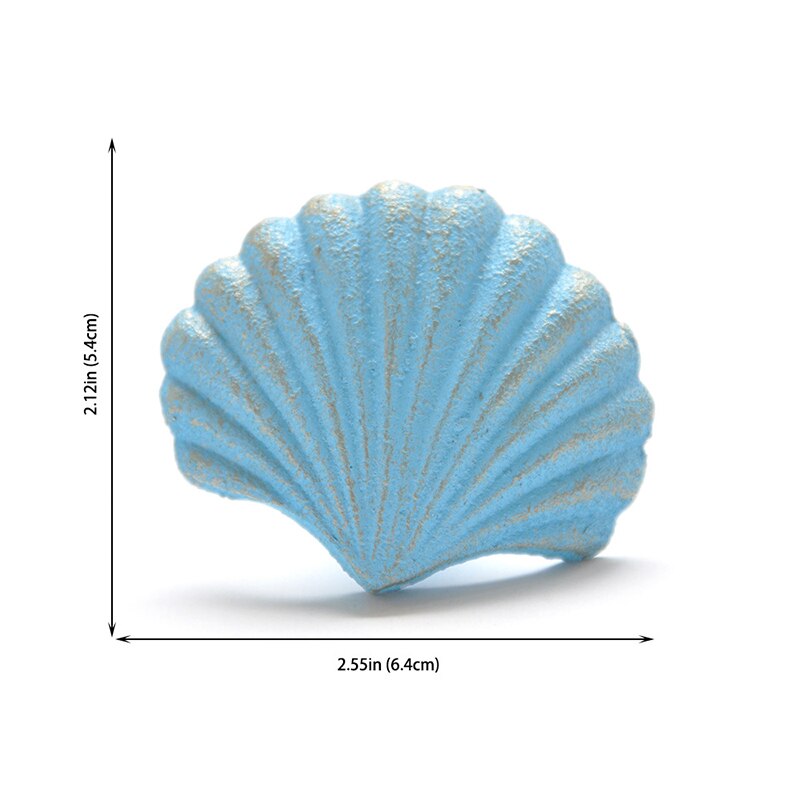 Gancho de porta estilo antigo para armário, quarto infantil mediterrâneo azul vintage, arte para caranguejo, concha, maçaneta, gaveta, armário: Blue 4