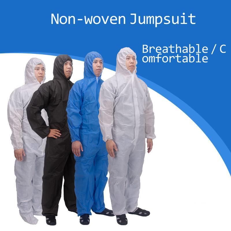 Engangs beskyttelsesbeklædning sikkerhed og beskyttelse sms nonwoven stof tykkere overall cleanroom støvtæt jumpsuit beklædningsgenstand