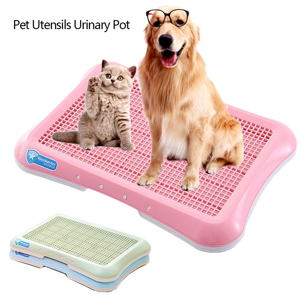 Draagbare Plastic Pet Hond Kat Wc Lade Huisdier Potje Urinoir Kom Pee Training Toilet Te Schoon Huisdier Product