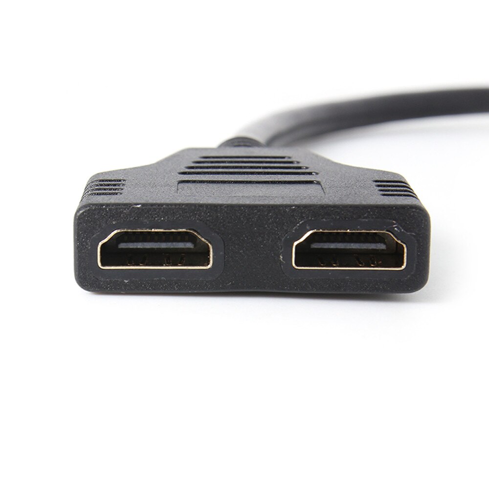 1 pc HDMI Splitter Adapter HDMI 1 to 2 Adapter HDMI 1 to 2 Split Double Signal Adapter Convert Cable for Video TV HDTV