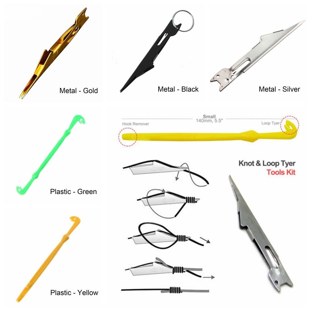 Multifunctional Stainless Steel &amp; Plastic Quick Nail Knot Tying Tool &amp; Loop Tyer Hook Tier for Fly Fishing Tackle