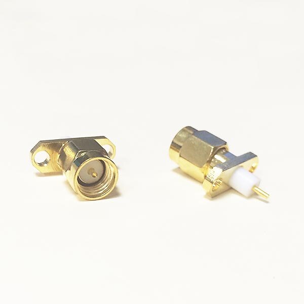 1pcNew SMA Male Plug RF Coax Modem Convertor Connector panel mount solder post Straight Insulator Long 4mm Goldplated