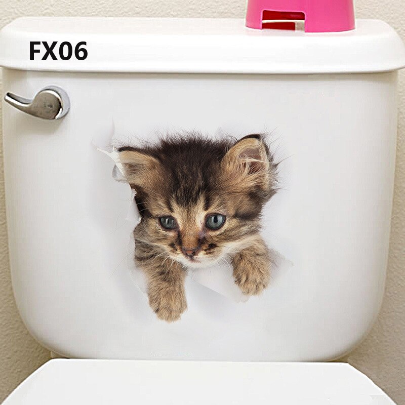 1 Piece 3D Cat Stickers, Family Wall sticker Decals, Window, Bedroom, Bathroom, Bath Seat Decor, Kitchen Accessories: HM0FX06