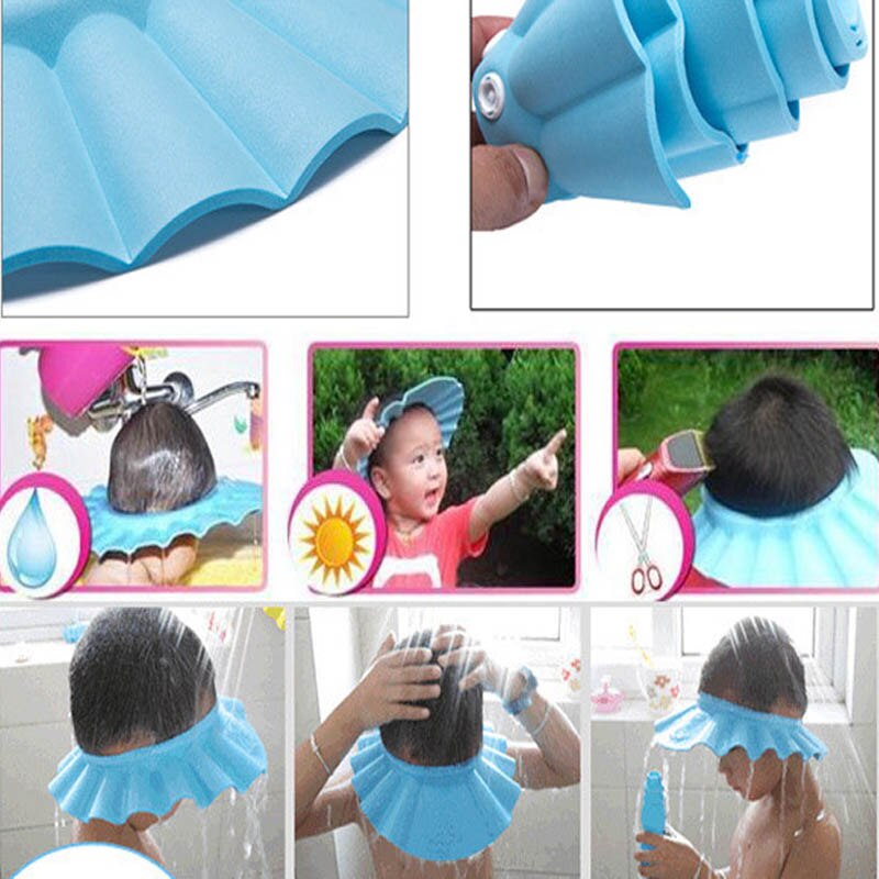 Verstelbare douchekap voor kinderen, baby eva zachte shampoo, badkap voor kinderen, babyverzorging, badbescherming voor kinderen, douche-accessoire