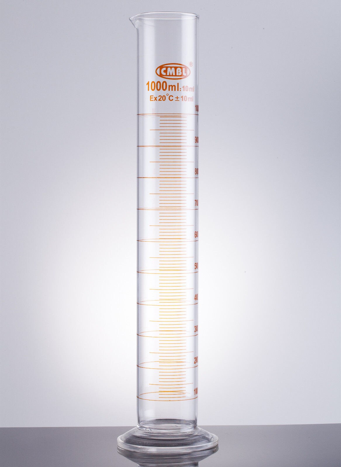 1000 ml, Glas Messzylinder W/Graduati, Auslauf Mund, 1 Liter, Schwere Zauberstab