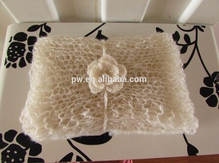 Crochet Mohair Baby Wraps Baby Carrier Swaddle Baby Knitted Blanket Baby Swaddle Photo Props