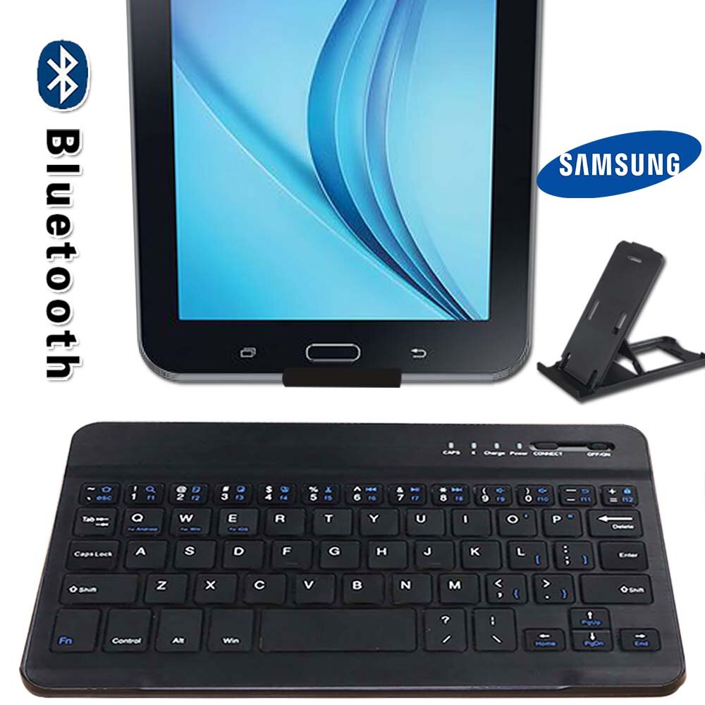 Teclado portátil Bluetooth para Samsung Galaxy Note 8,0/Tab 7,0/Tab E/Tab Pro 8,4 &quot;/Tab 2/Tab 3 8&quot;/Tab 4, teclado para tableta y ordenador portátil