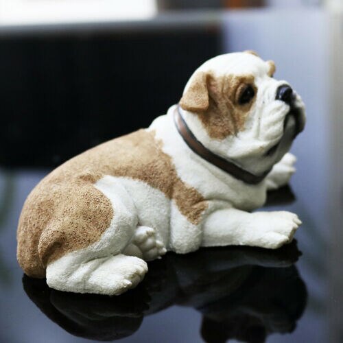 Jjm Vet Britse Bulldog Hond Pet Figuur Canidae Dier Auto Decor Collector Toys Pvc Model Educatief Voor Volwassenen Kids: Default Title