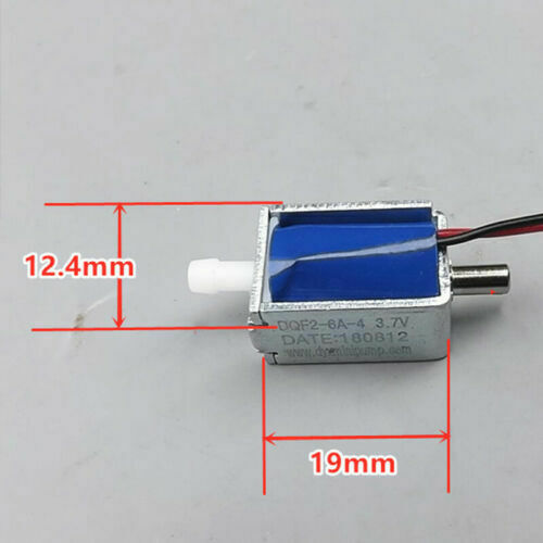 Micro DC 3V 3.7V 5V 2-position 3-way Solenoid Valve Small Electric Control Air Valve Exhaust Electromagnetic Valve 2W 0-350mmhg